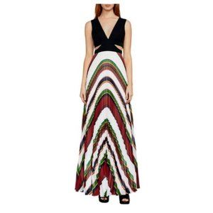 Multicolor Maryna Deco Stripe Casual Maxi Dress